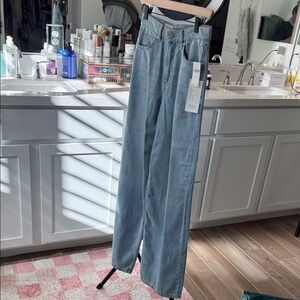 Pilcro Light Blue Flare Jeans